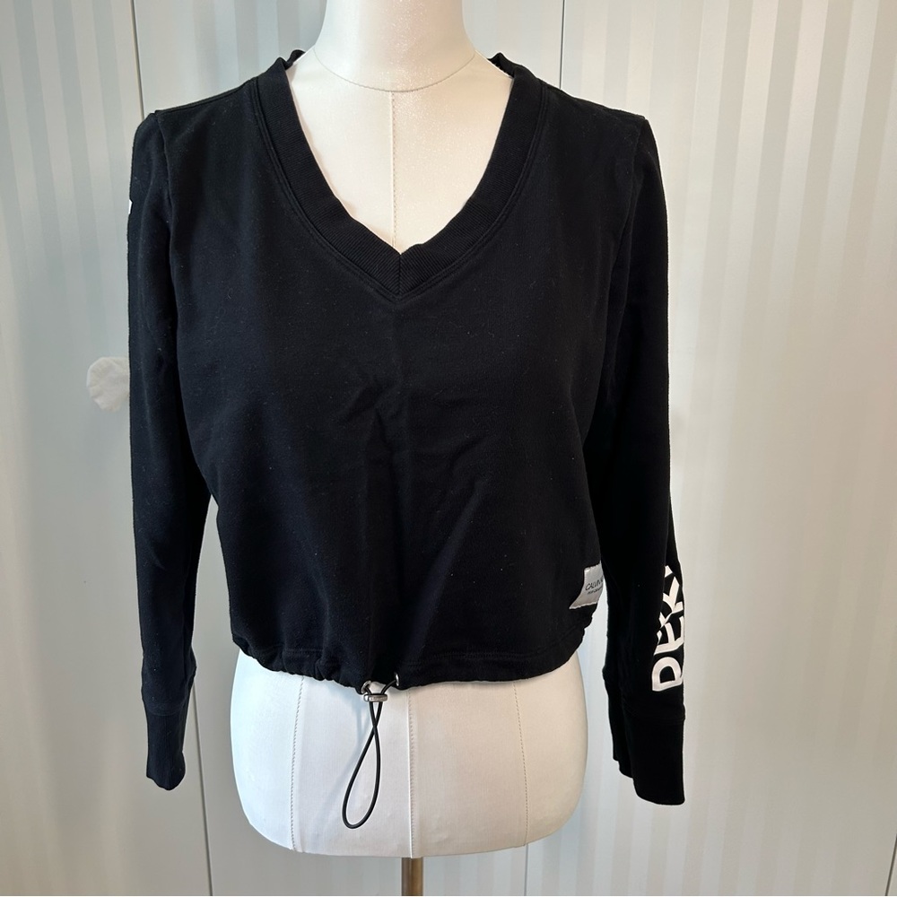 Calvin Klein Performance black cropped sweatshirt Size L